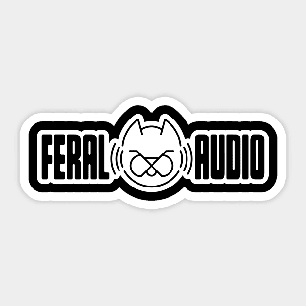 Feral Audio - The Final Logo (dark version) Sticker by Death To Feral (2012-18)